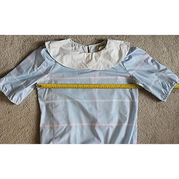 Vintage 80s You Babes II - Nostalgic Drop Waist Dress, Mission Collar, UNWORN - Picture 8 of 9